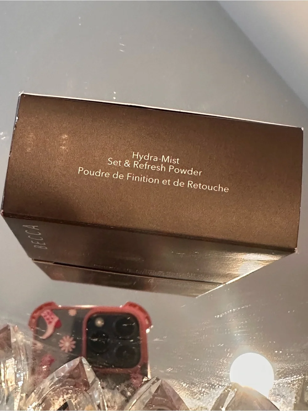 NEW BECCA Hydra-Mist Set & Refresh Powder Compact 0.35 oz NIB Discontinued ❤️